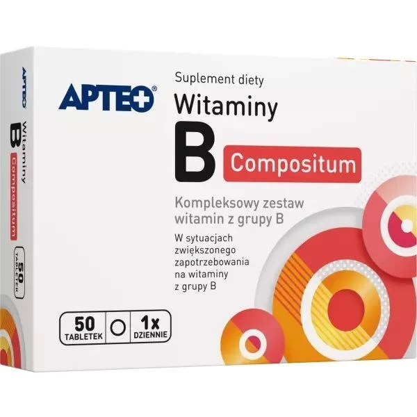 Witaminy B compositum, Apteo, 50 tabletek