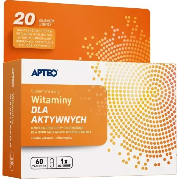 Witaminy dla aktywnych, Apteo, 60 tabletek