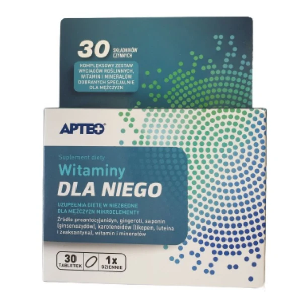 Witaminy dla Niego, Apteo, 30 tabletek