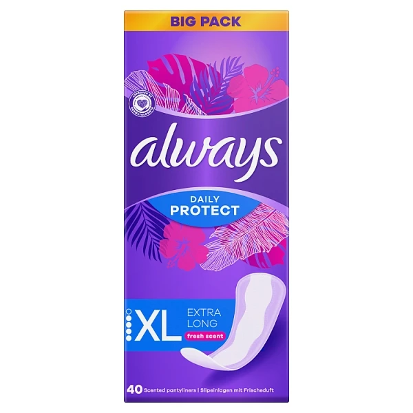 Always Daily Protect Extra Long, wkładki higieniczne, 40 sztuk