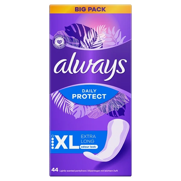 Always Dailies Extra Protect Long Plus, wkładki higieniczne, 44 sztuki