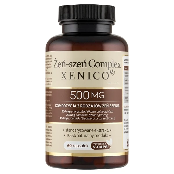 Źeń-szeń Complex Xenico, 60 kapsułek