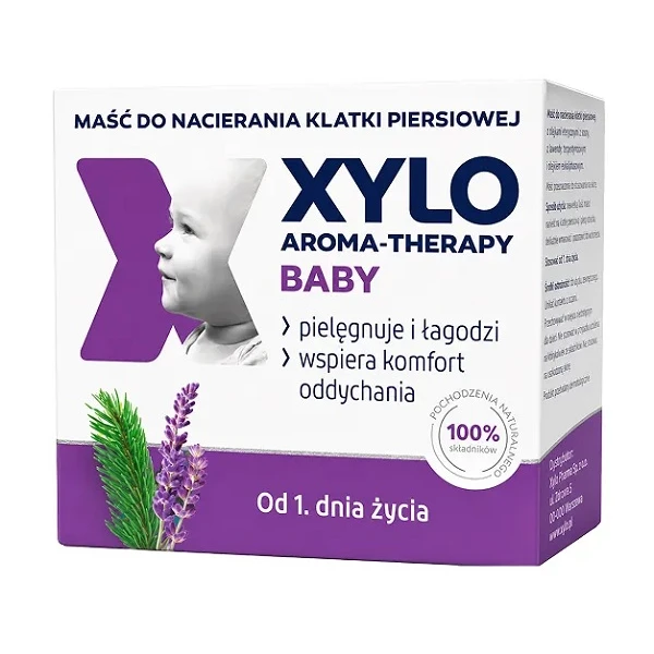 Xylo Aroma-Therapy Baby, maść do nacierania klatki piersiowej, od 1 dnia życia, 50ml