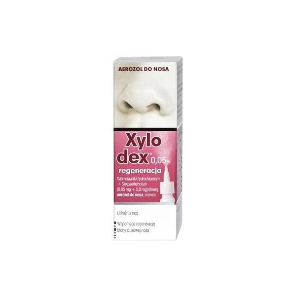 Xylodex Regeneracja 0,05% (0,05mg+5mg), aerozol do nosa, dla dzieci od 2-6 lat, 10ml