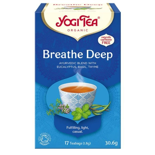 Yogi Tea, Herbatka Głęboki Oddech (Breathe Deep) Bio, 17 saszetek
