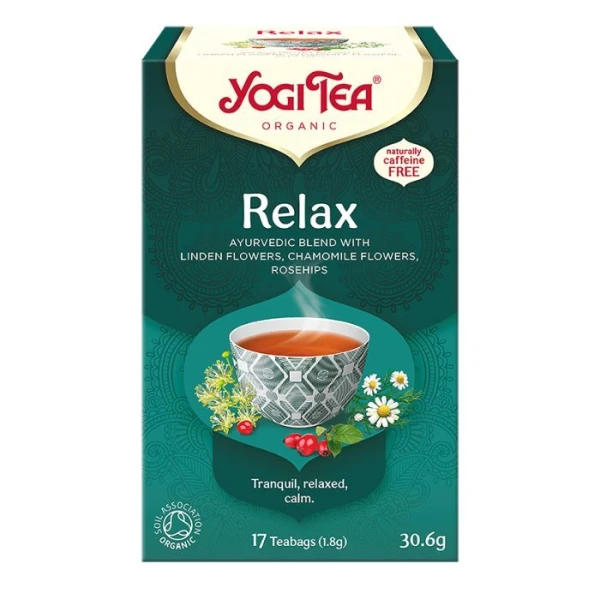 Yogi Tea, Herbatka Relax Bio, 17 saszetek
