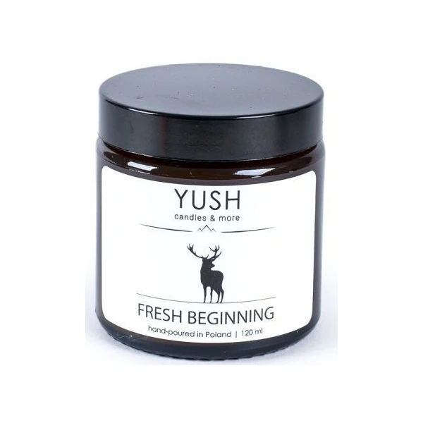 Yush, Fresh beginning, świeca sojowa, 120ml