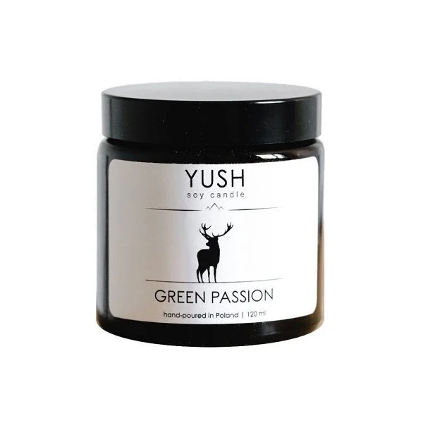 Yush, Green Passion, świeca sojowa, 120ml