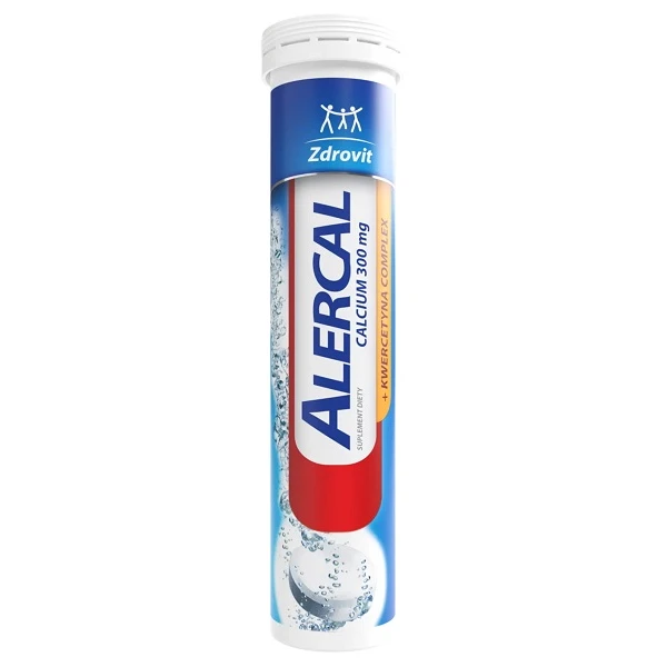 Zdrovit Alercal Calcium+ Kwercetyna, 20 tabletek musujących