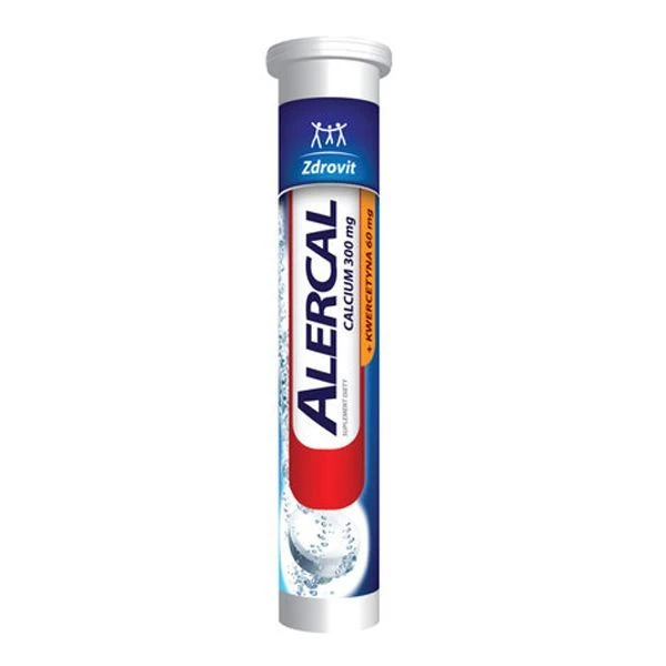 Zdrovit Alercal Calcium+ Kwercetyna, 20 tabletek musujących