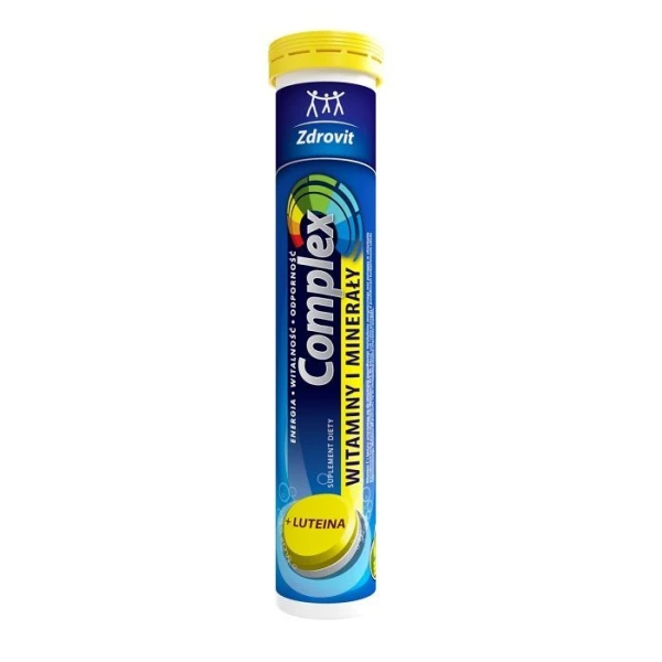 Zdrovit Complex Multiwitamina i Minerały + Luteina, 24 tabletki musujące