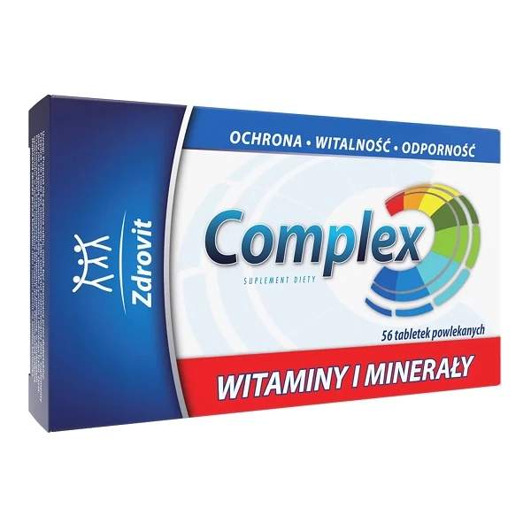 Zdrovit Complex Witaminy i Minerały, 56 tabletek