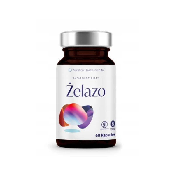 Nutrition Health Institute, Żelazo, 60 kapsułek