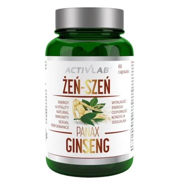 Activlab, Panax Ginseng, żeń-szeń, 60 kapsułek