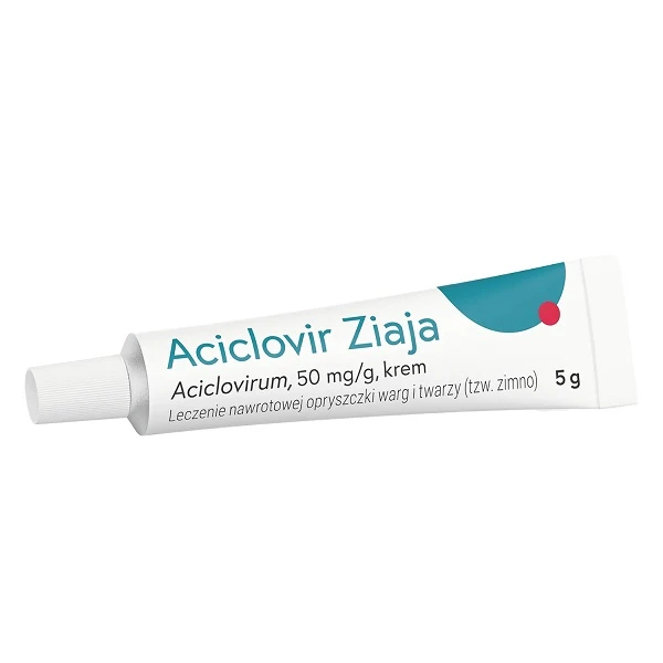Ziaja Aciclovir 50mg/g, krem, 5g