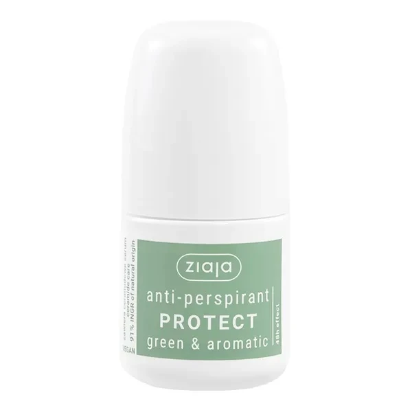 Ziaja, antyperspirant protect green & aromatic, roll-on, 60ml