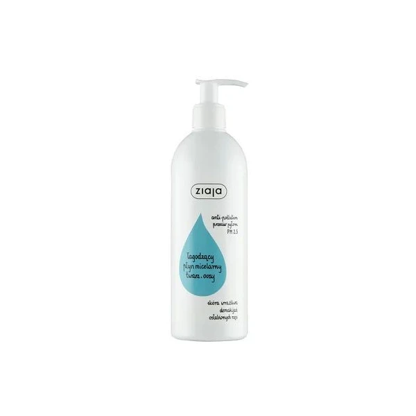 Ziaja de-makijaż Anti-Pollution, płyn micelarny łagodzący, skóra wrażliwa, 390ml