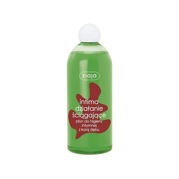 Ziaja Intima, płyn do higieny intymnej, kora dębu, działanie ściągające, 500ml
