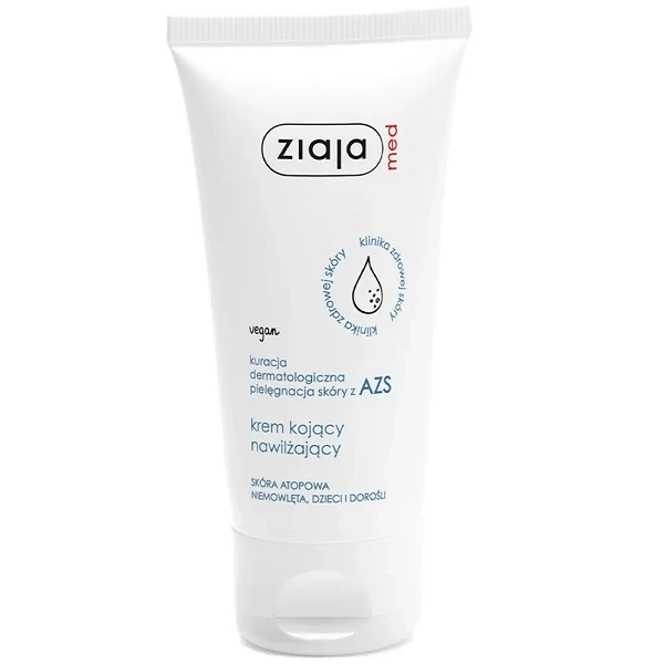 Ziaja Med Kuracja Dermatologiczna AZS, krem kojąco-nawilżający, 50ml