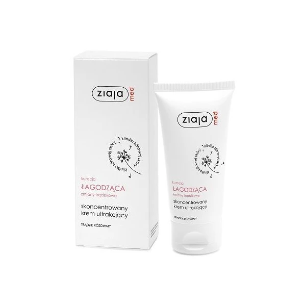 Ziaja Med Kuracja Łagodząca, skoncentrowany krem ultrakojący, trądzik różowaty, 50ml