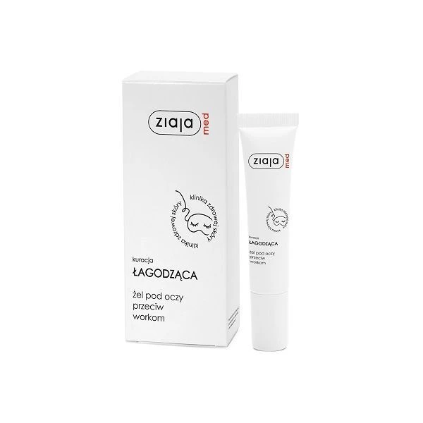Ziaja Med Kuracja Łagodząca, żel pod oczy przeciw workom, 15ml