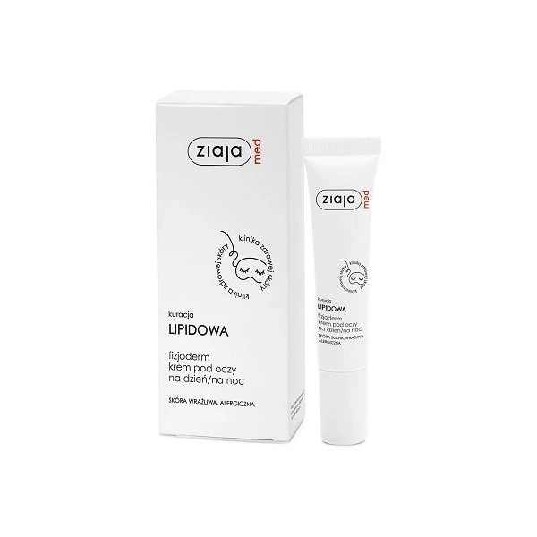 Ziaja Med Kuracja Lipidowa, fizjoderm krem pod oczy na dzień i na noc, 15ml
