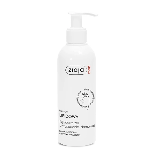 Ziaja Med Kuracja Lipidowa, fizjoderm, żel oczyszczanie demakijaż, skóra alergiczna, 200ml