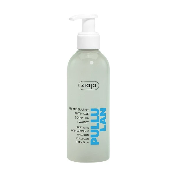 Ziaja Pullulan, żel micelarny do mycia twarzy anti-age, 200ml