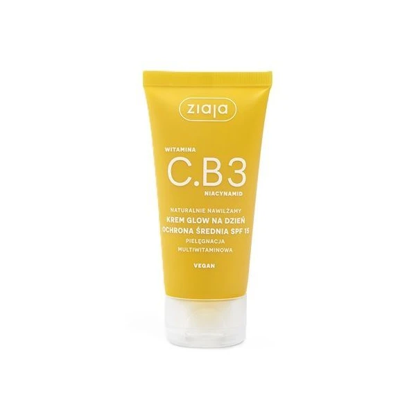 Ziaja Witamina C.B3 Niacynamid, krem glow, na dzień, SPF 15, 50ml