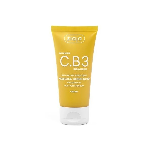 Ziaja Witamina C.B3 Niacynamid, maseczka-serum glow do twarzy, 50ml