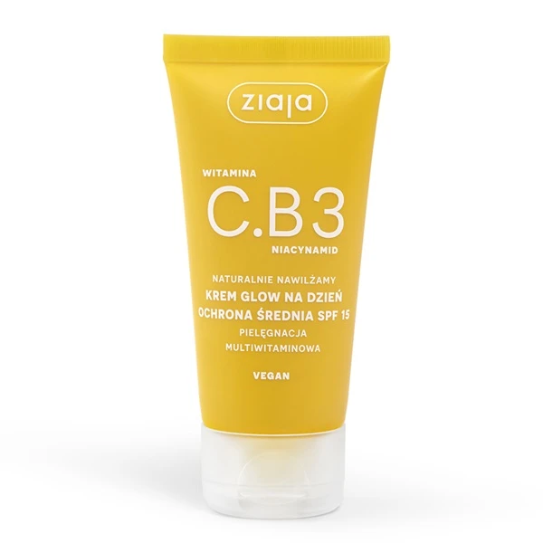 Ziaja Witamina C.B3 Niacynamid, krem glow, na dzień, SPF 15, 50ml
