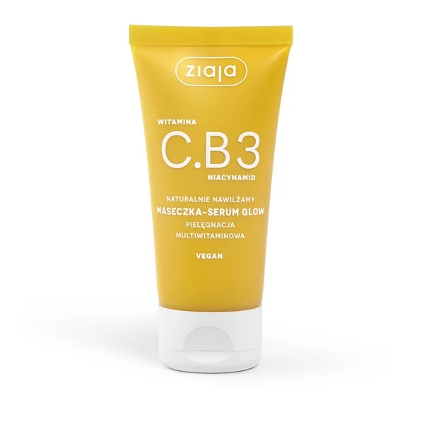 Ziaja Witamina C.B3 Niacynamid, maseczka-serum glow do twarzy, 50ml