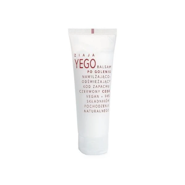 Ziaja Yego, balsam po goleniu nawilżająco-odświeżający, zapach - czerwony cedr, 80ml