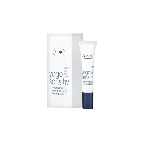 Ziaja Yego Sensitiv, wygładzający krem pod oczy dla mężczyzn, 15ml