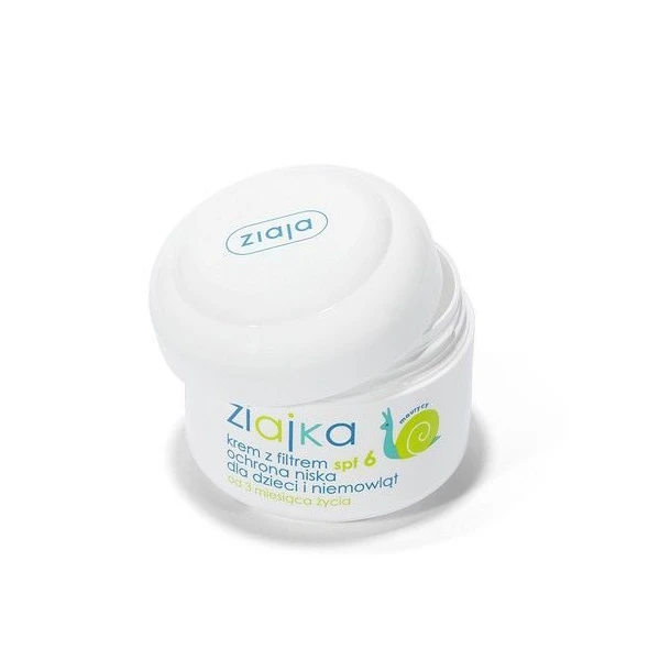 Ziaja Ziajka, krem ochronny z filtrem SPF6, dla dzieci i niemowląt po 3 miesiącu życia, 50ml
