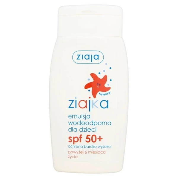 Ziajka, emulsja ochronna SPF 50+, wodoodporna, po 6 miesiącu życia, 125ml