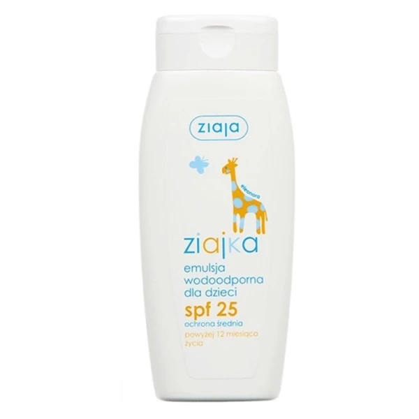Ziajka, emulsja ochronna SPF25, wodoodporna, dla dzieci po 1 roku życia, 150ml