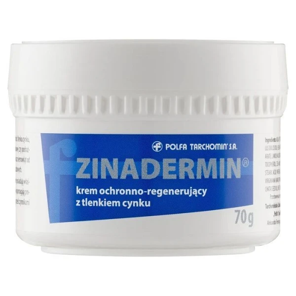 Zinadermin, krem ochronno-regenerujący z tlenkiem cynku, 70g