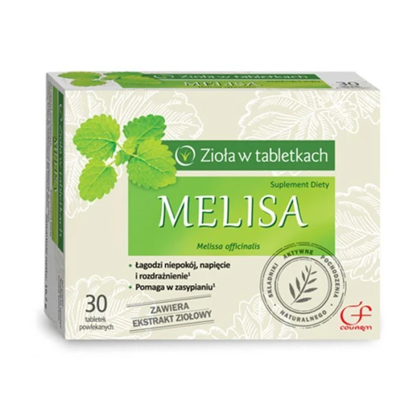 Zioła w tabletkach, Melisa, 30 tabletek