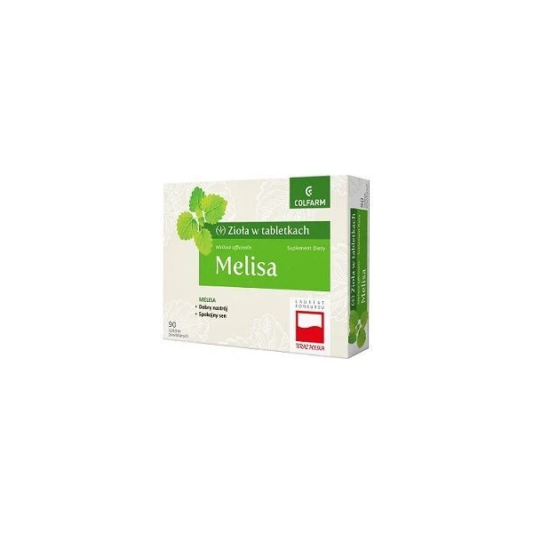 Zioła w tabletkach, Melisa, 90 tabletek