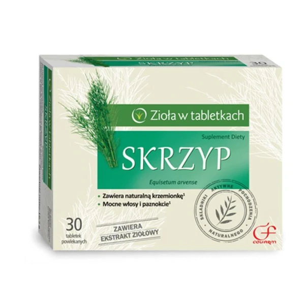 Zioła w tabletkach, Skrzyp, 30 tabletek