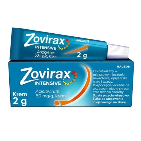 Zovirax Intensive 50mg/g, krem, 2g