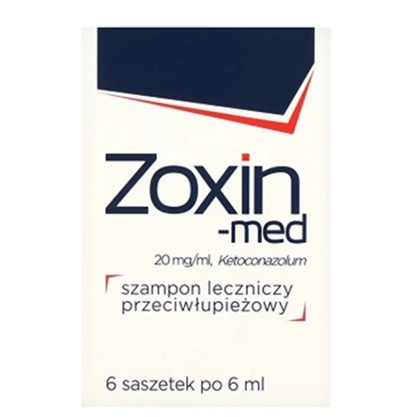 Zoxin-med 20mg/ml, szampon przeciwłupieżowy, 6 saszetek