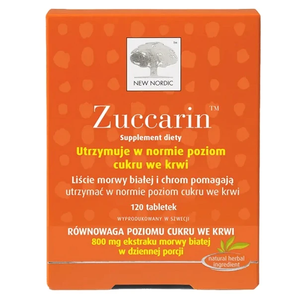 New Nordic, Zuccarin, 120 tabletek