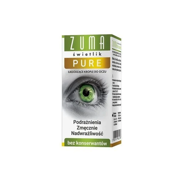Zuma Świetlik Pure, krople do oczu, 10ml