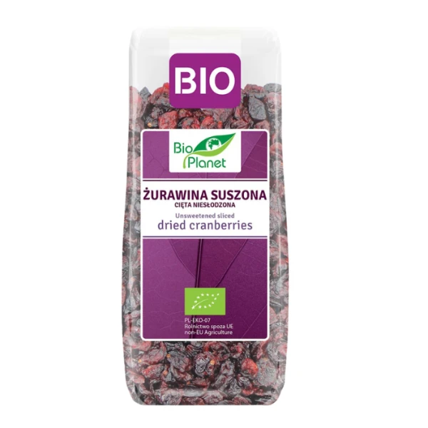 Żurawina suszona, bio, 100g